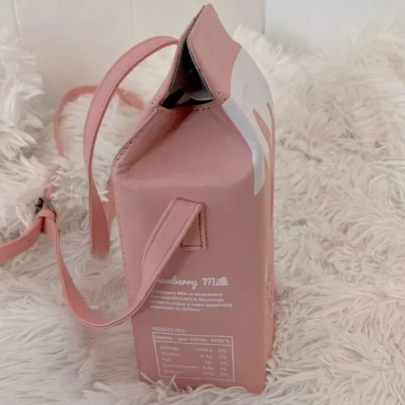 Boutique Strawberry Milk Carton Mini Purse - Picture 10 of 12